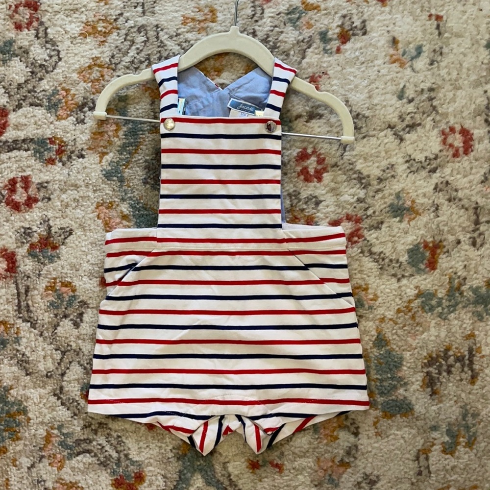 Jacadi Striped Overall 12mo
